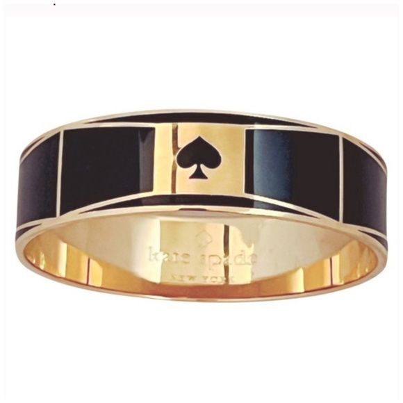 KATE SPADE • Fancy Black Tie Bowtie Bangle Bracelet - Picture 3 of 5